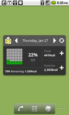 Calorie Counter android App screenshot 0