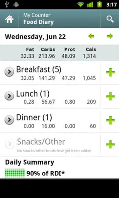 Calorie Counter android App screenshot 1